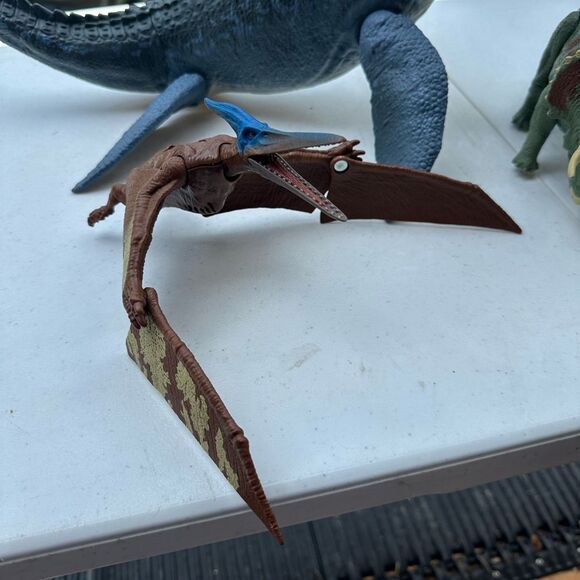 Reptile Dinosaur Toy Set - Blue, Brown, Black - Picture 2 of 5